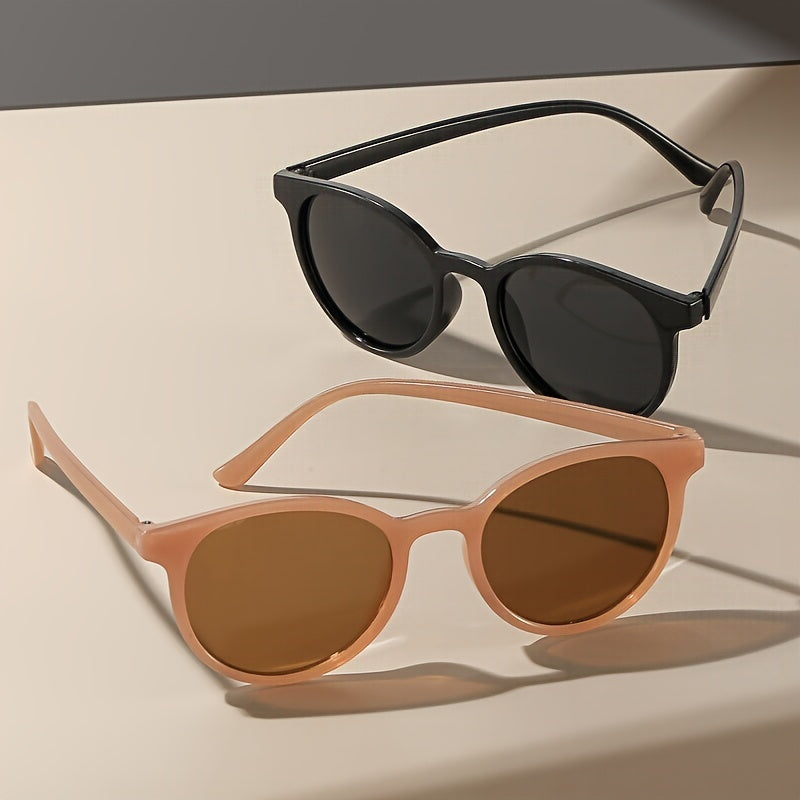 Gafas de sol unisex de ojo de gato antirreflejo redondas, set de 3 para viajes, playa y fiestas