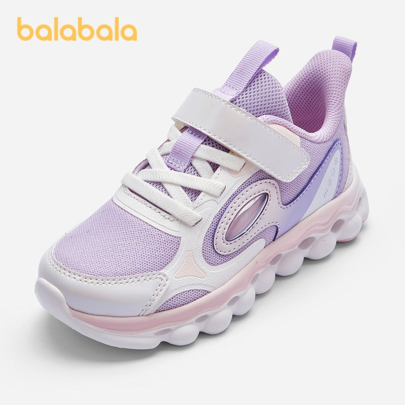 Girls' Casual Sports Sneakers with Geometric Pattern Low Top Fabric Rubber Sole