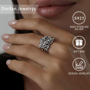 Bo'sh Gul Halqasi: 925 sterling kumushdan yasalgan, vintage Bohem uslubidagi uch o'lchovli gul halqasi, kundalik kiyish yoki maxsus tadbirlar uchun mukammal. Sovg'a qutisi bilan birga keladi, bu esa uni ideal bayram sovg'asiga aylantiradi.