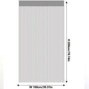 Silver Wire Curtain with Thick Tassels for Wedding Window or Door Decoration