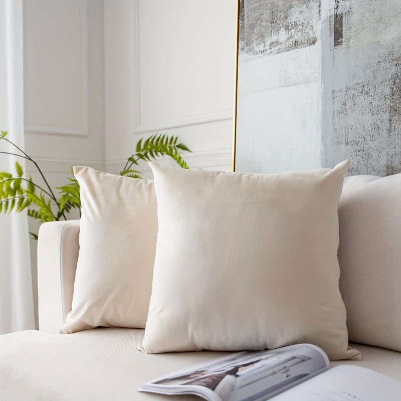 Soft Cotton Pillowcase with Hidden Zipper for Home and Office Decor