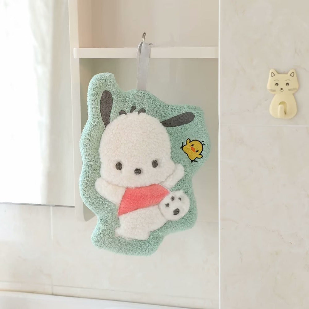 Cute Cartoon Hand Towel for Kids Quick Dry Absorbent Soft Fabric