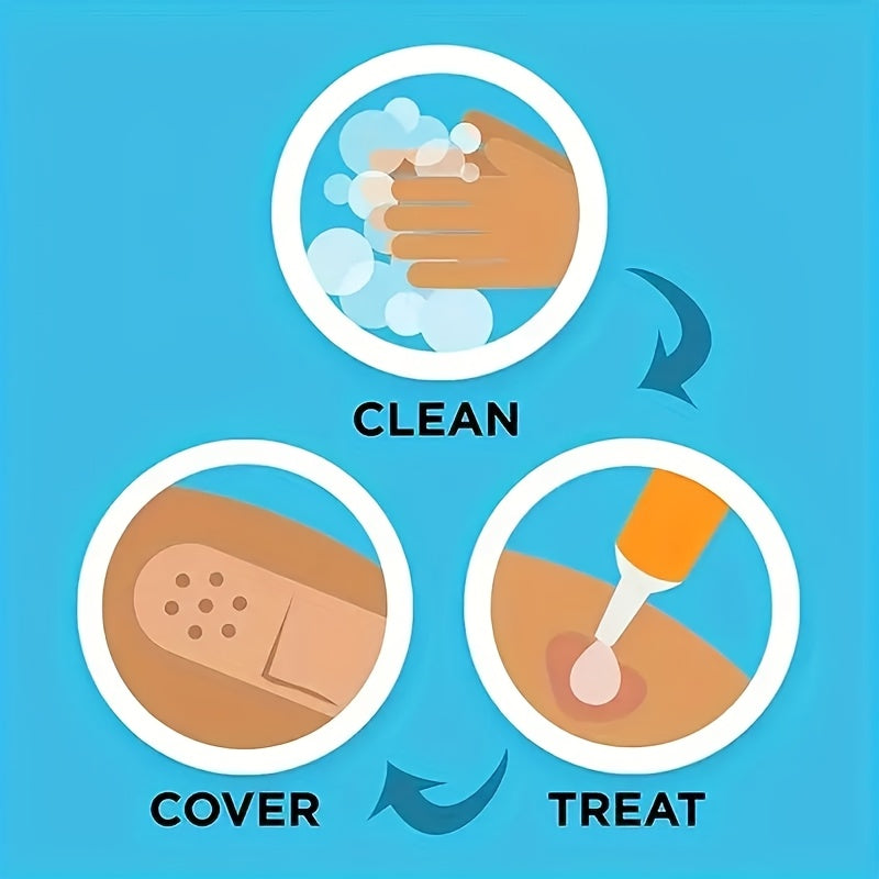 Non-Woven Wound Dressing Stickers 50 Pack Breathable Hypoallergenic Self-Adhesive Gauze Pads