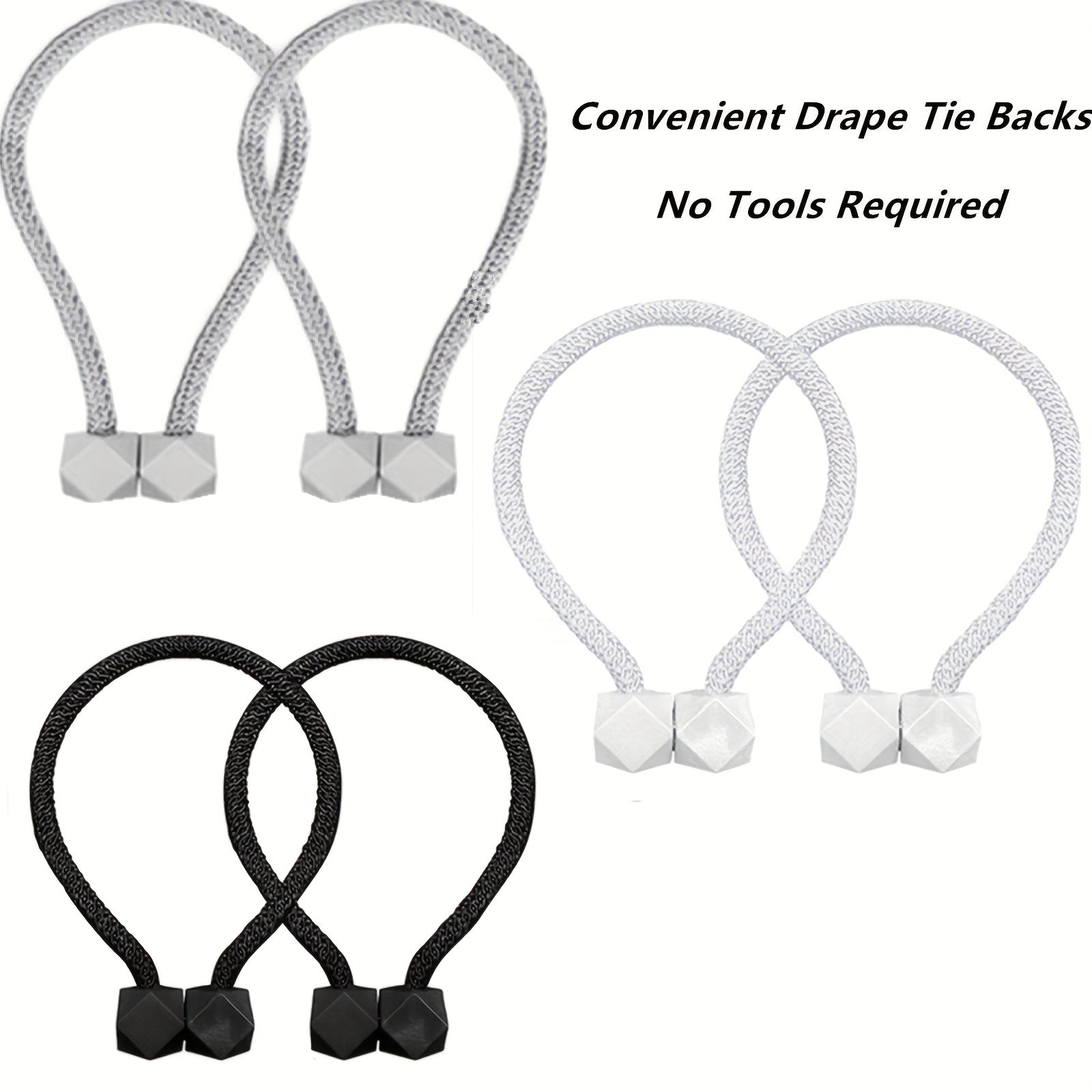 Magnetic Curtain Buckles for Drapes and Curtains, Easy to Use, Durable