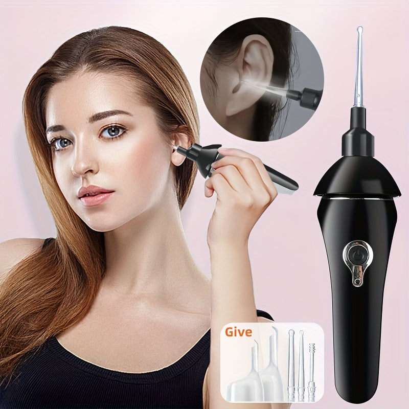 Rechargeable USB Earwax Remover Kit with LED Light Ear Cleaning Tool