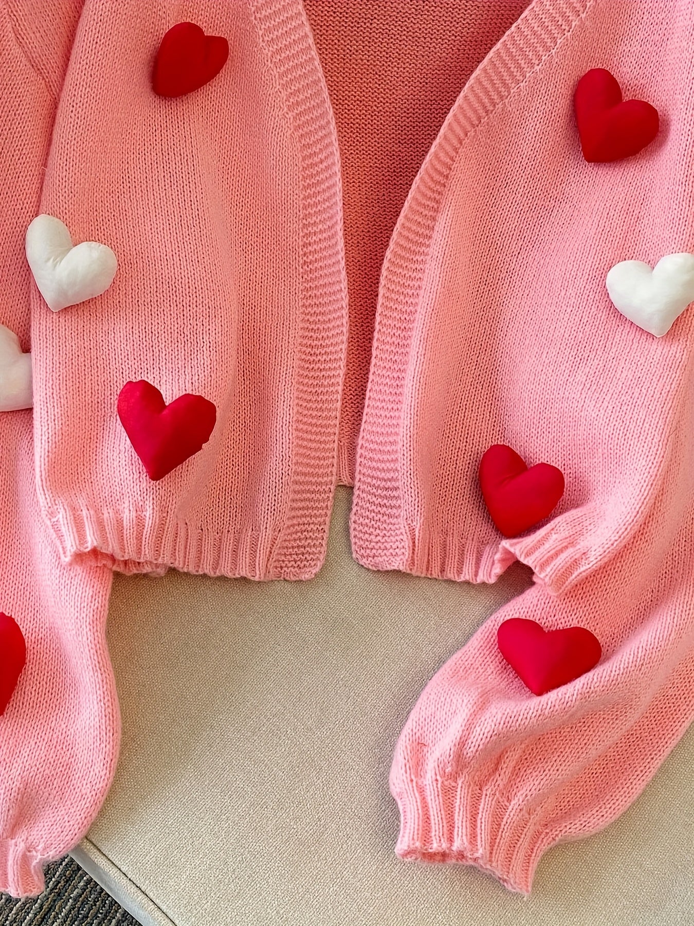 Women's Plus Size V-Neck Cardigan Long Sleeve Knit Sweater Fall Winter Warmth