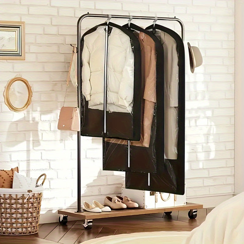 Gran funda de ropa de PVC transparente con cremallera para protección contra polvo y humedad