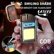 Rechargeable LED Flashlight and Windproof Lighter for Camping Hiking and Outdoor Activities