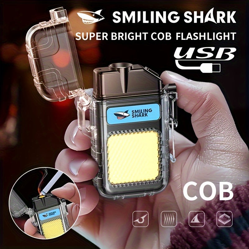 Rechargeable LED Flashlight and Windproof Lighter for Camping Hiking and Outdoor Activities