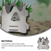 Foldable Camping Grill with Portable Stainless Steel Stove for Picnic and Backpacking