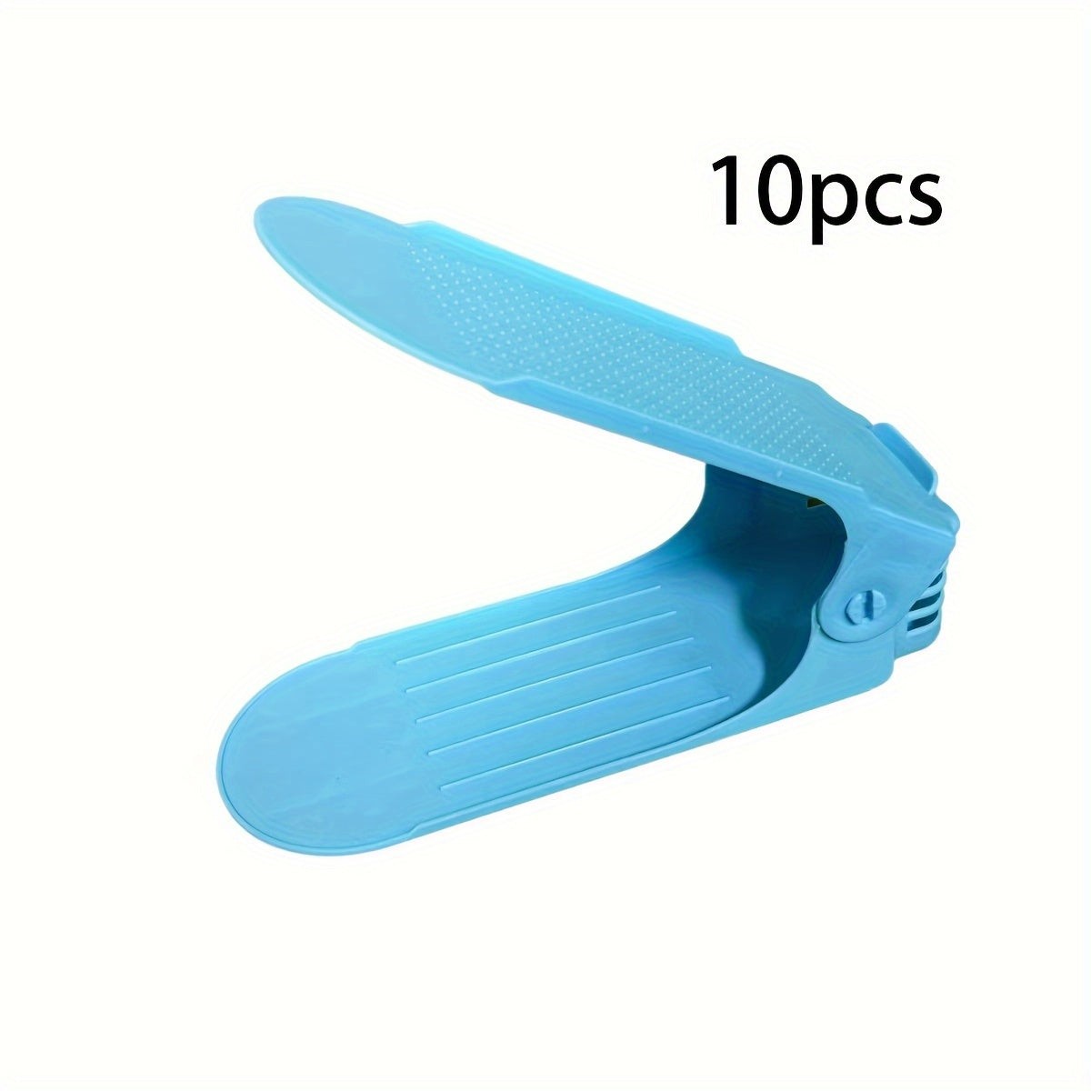 10 Adjustable Plastic Shoe Racks Space-Saving Hallway Entryway Living Room Organizers