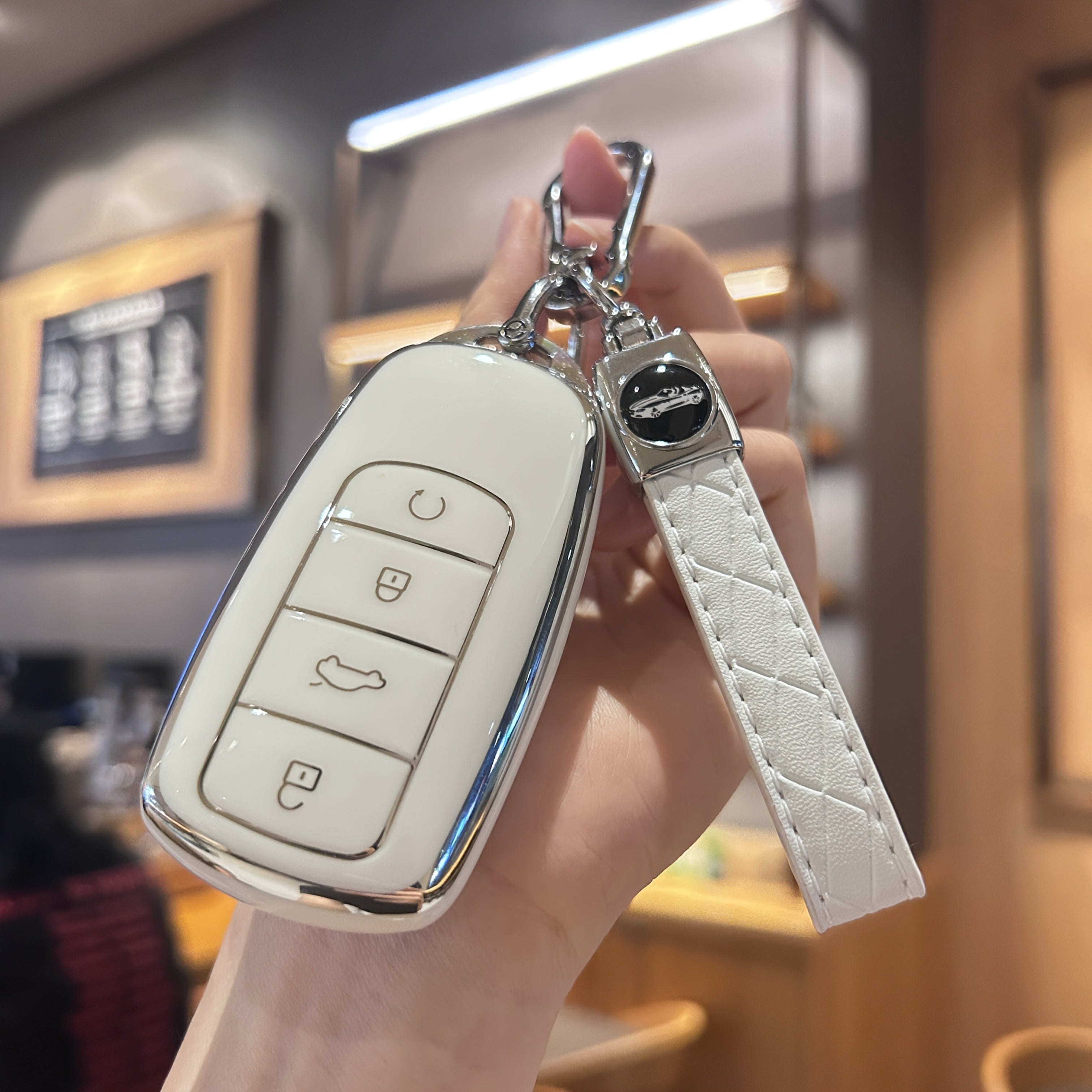 Universal TPU Car Remote Key Cover for 4 Buttons Durable Protector