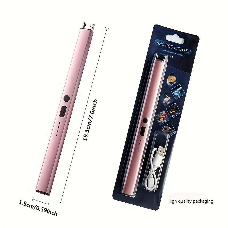 Rechargeable USB Electric Lighter Flameless Windproof for Gas Stove