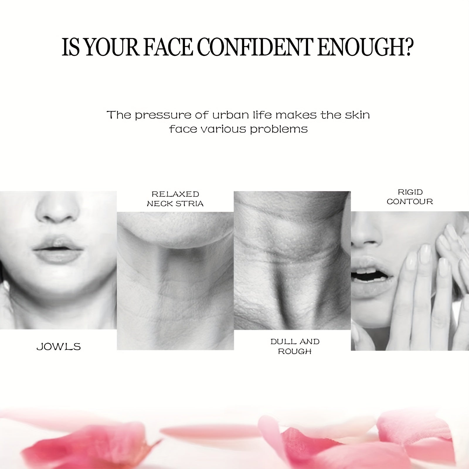 Women Men Rose Rugosa V-Line Lifting Bandage Mask for Double Chin & Jawline Contouring