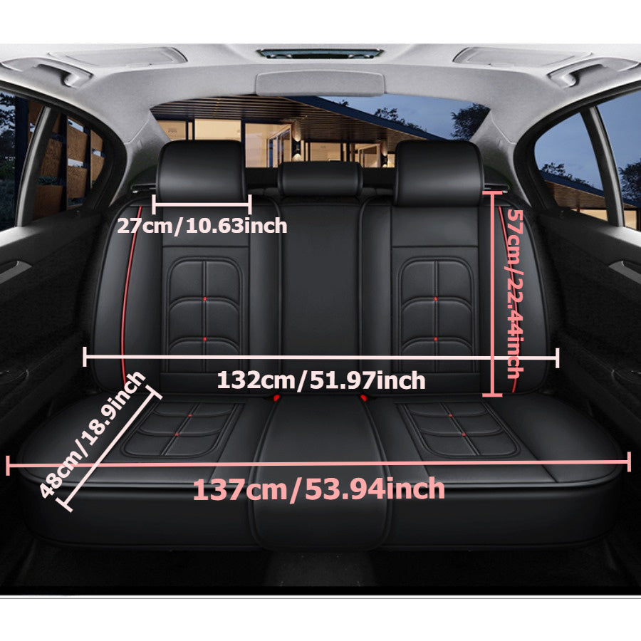 Car Seat Cover Full Set Anti-Wear Dirt-Resistant for Five-Seater Vehicles