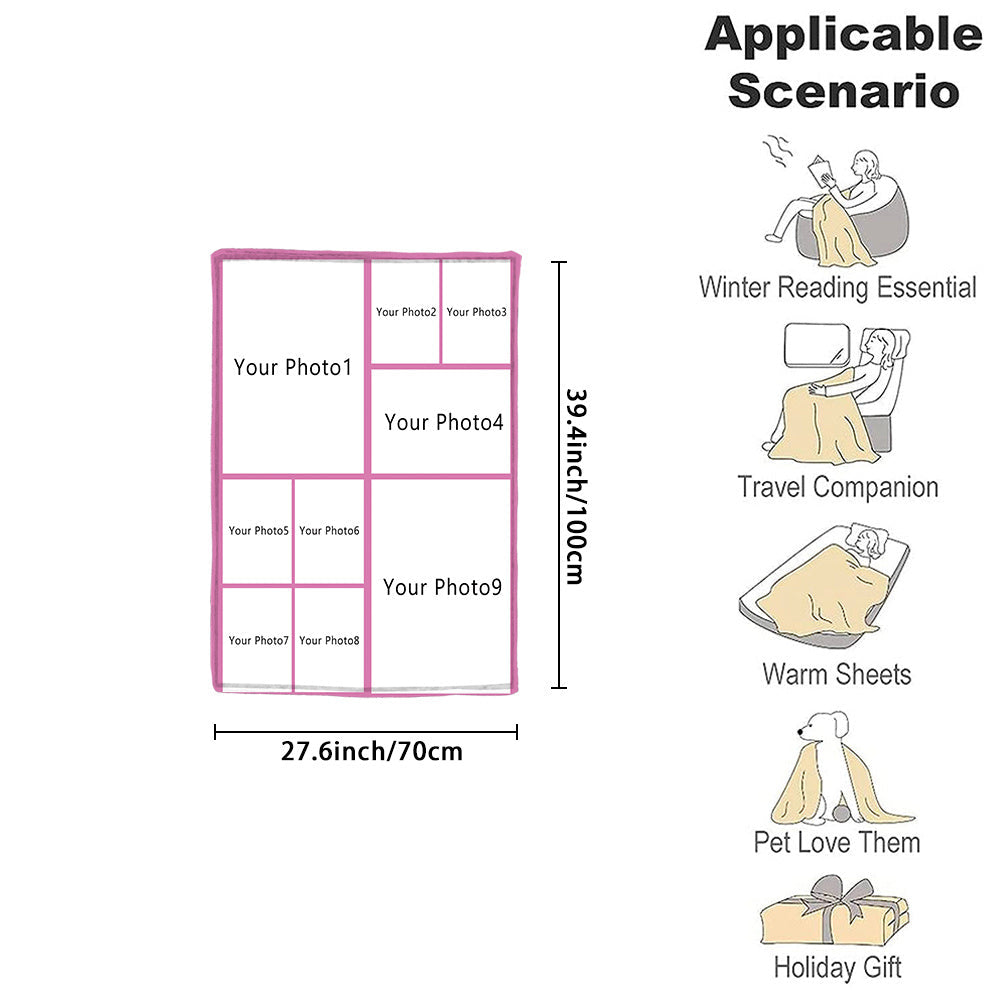 Personalized Couple Flannel Throw Blanket Soft Warm Gift for Couch Bed Camping