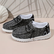 Yigitlar uchun Slip-On Loaferlar, kundalik, nafas oladigan, engil, barcha mavsumlar uchun mato EVA poyabzal