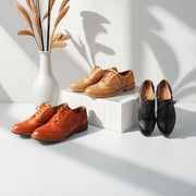 Women’s Oxford Shoes Synthetic Floral Pattern Chunky Heel All-Season