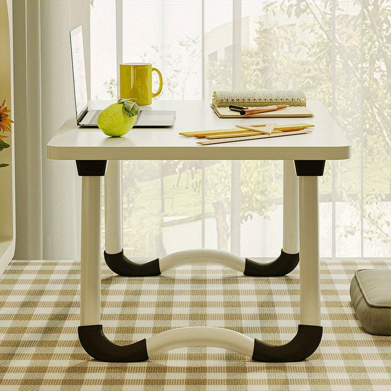 Foldable Laptop Desk with Sturdy Fiberboard Material and Spacious Desktop for Dorms and Study