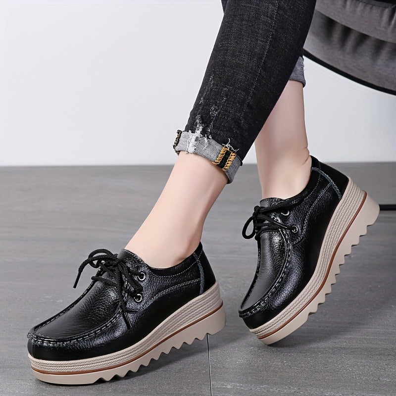 Women's Wedge Heel Sneakers Casual Platform Shoes with Thick Sole