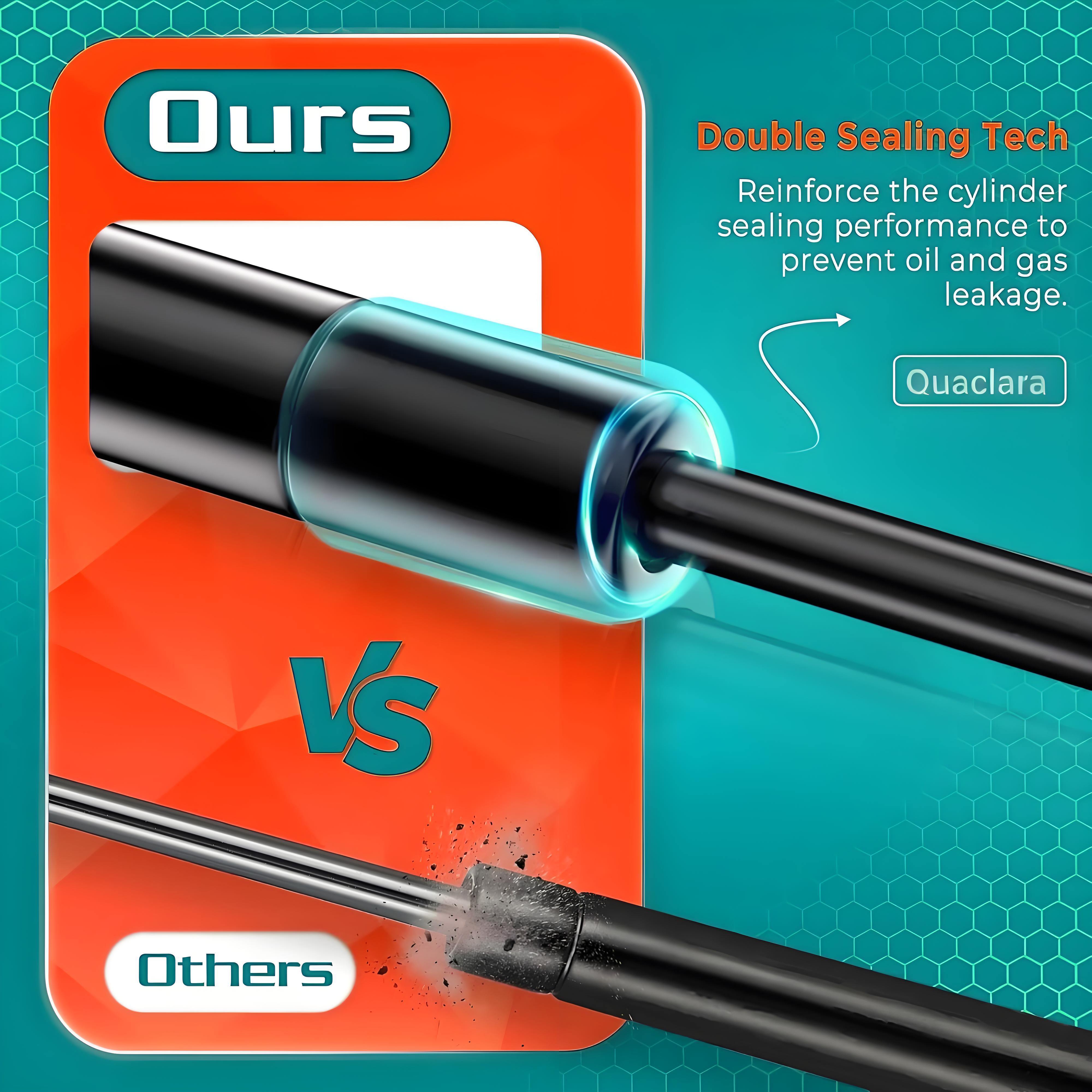 2-Pack Iron Rear Hatch Lift Supports for SUV Tailgate Struts