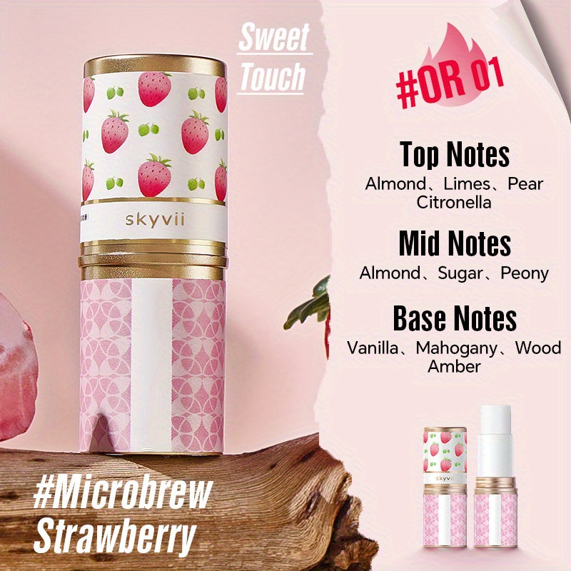 Solid Perfume Stick for Adults with Refreshing Floral Scent 0.5 oz