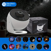 13-in-1 Galaxy Star Projector Night Light with 360° Rotation and Adjustable Lighting for Bedroom and Living Room