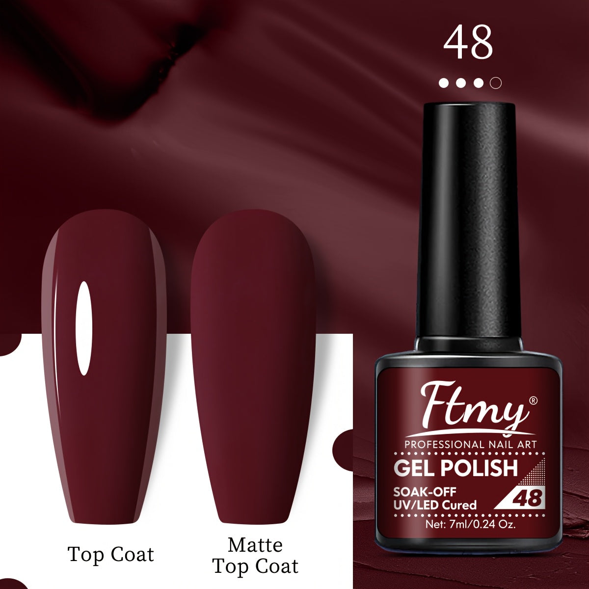 Women Gel Nail Polish Strong Bright Colors Long-Lasting