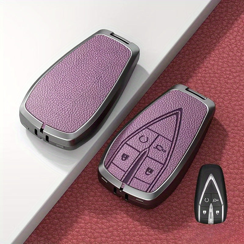 Car Remote Key Fob Cover Zinc Alloy Keychain for SUV Jeep Accessories