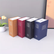 Dictionary-Shaped Metal Cash Box with Lock for Home Storage and Decoration