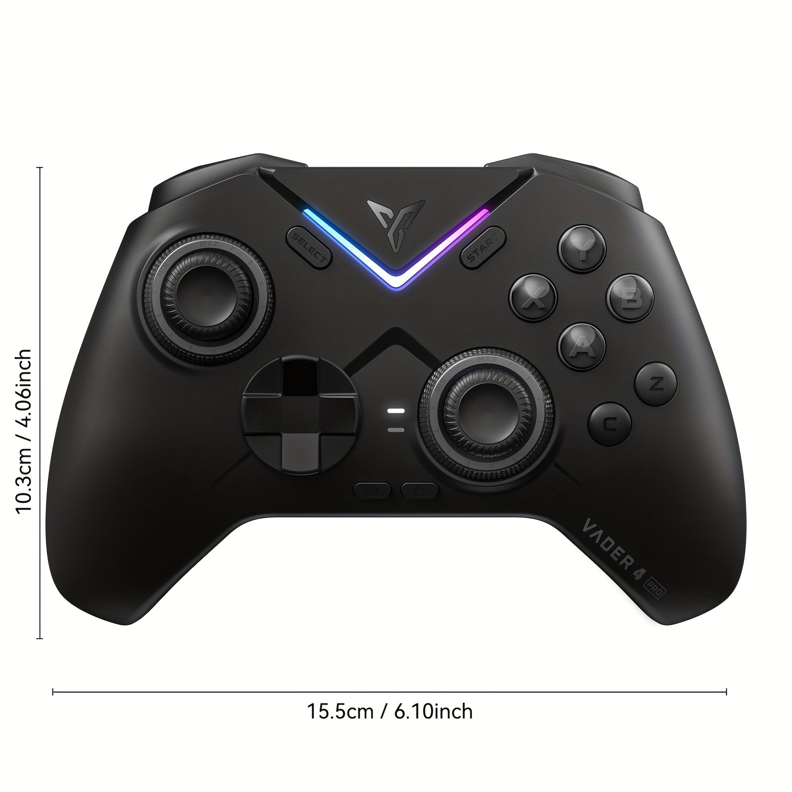 Wireless Gaming Controller with Force Feedback and Adjustable Triggers for PC Switch Mobile and TV Box