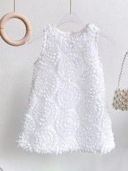 Children's Sleeveless Dress with Bow for Summer Parties