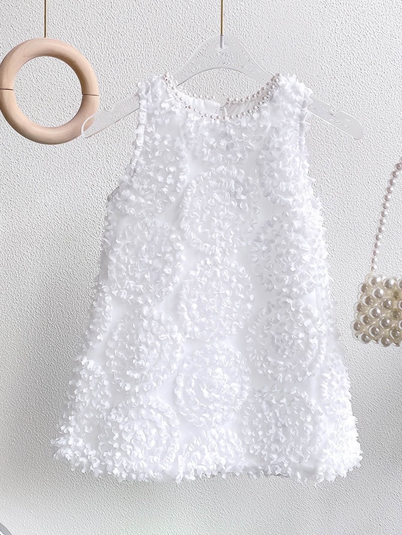 Children's Sleeveless Dress with Bow for Summer Parties