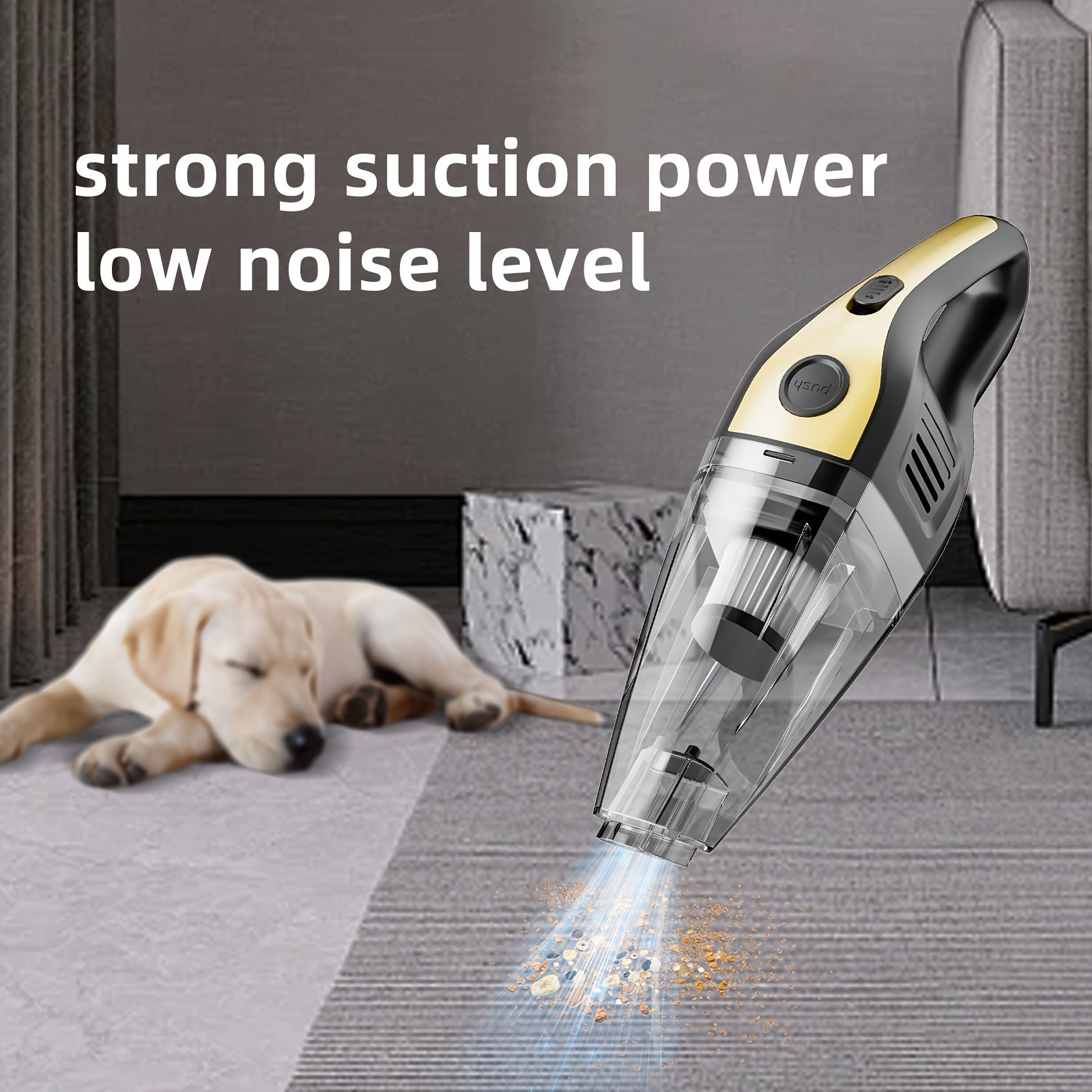 Portable Handheld Vacuum Cleaner for Cars and Home Dusting Compact Cordless Dustbuster