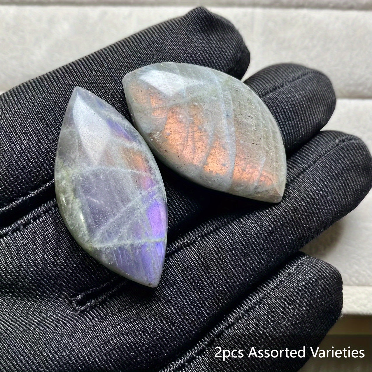 Two-Thirds Pieces Natural Purple Light Amethyst Gemstones Polished for Jewelry Making