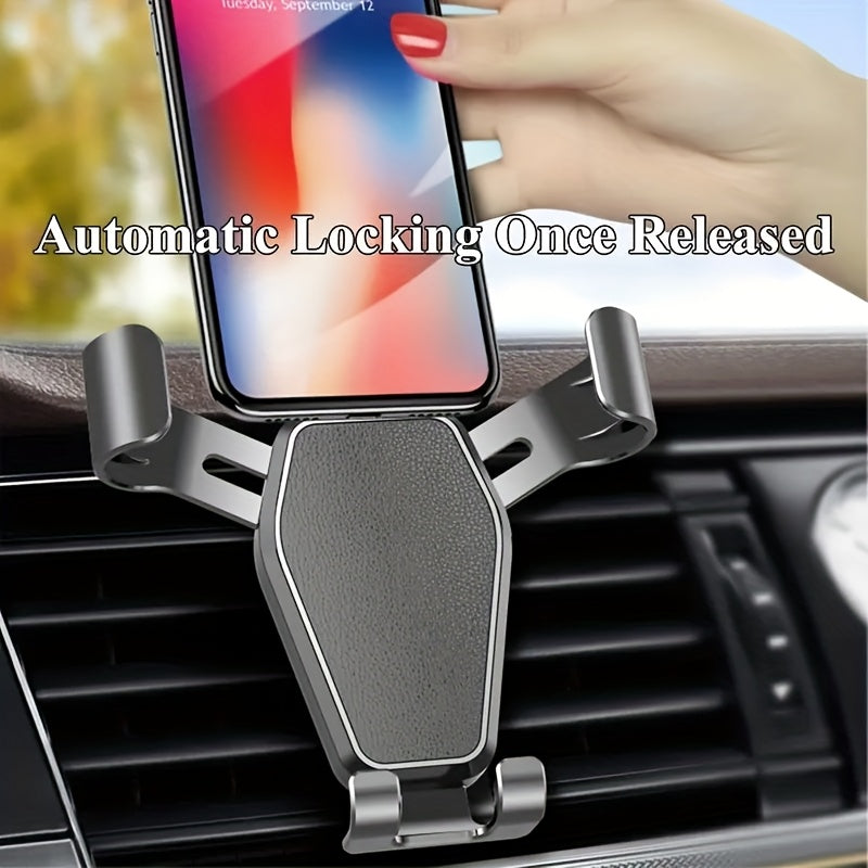 Car Phone Holder ABS Vibration-Damping Vent Mount for Most Smartphones