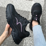 Women's Lightweight Steel Toe Safety Shoes Breathable Anti-Puncture Work Shoes