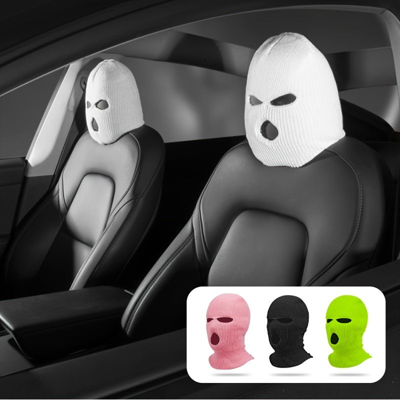 Bu qish 1 dona to'qilgan chang'i niqobi bilan iliq va zamonaviy bo'ling. Ushbu ajoyib bosh kiyimi balaklava erkaklar va ayollar uchun mos keladi, Halloween dahshatli parodiyalari uchun yoki qiziqarli avtomobil bezaklari sifatida juda mos keladi.