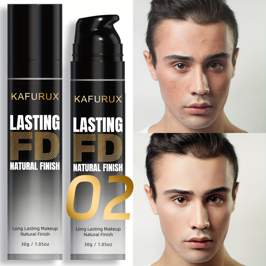 Men's Full Coverage Concealer Waterproof Liquid Foundation for All Skin Tones