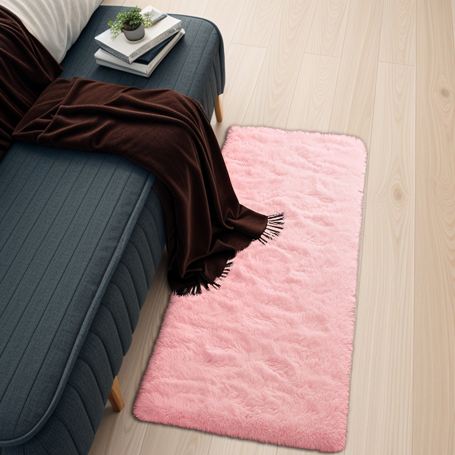 Yumshoq gradient rangli shaggy maydon, polyester maydon yashash xonasi, yotoqxona, divan, yotoq yonida, bay window uchun, mashinada yuvish mumkin, turli o'lchamlarda mavjud