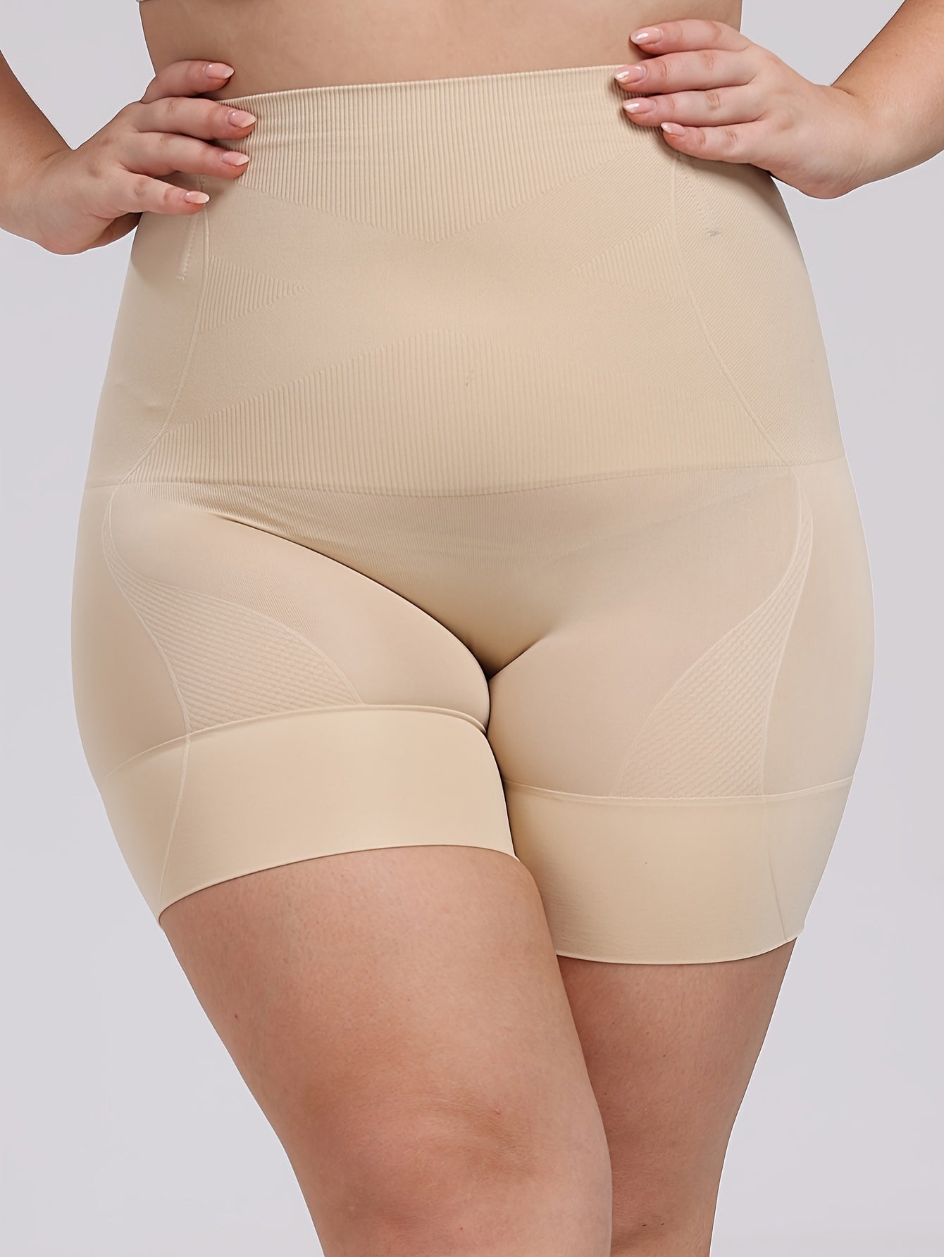 Women's Plus Size Seamless Shapewear Panties Tummy Control Butt Lift Nylon Spandex