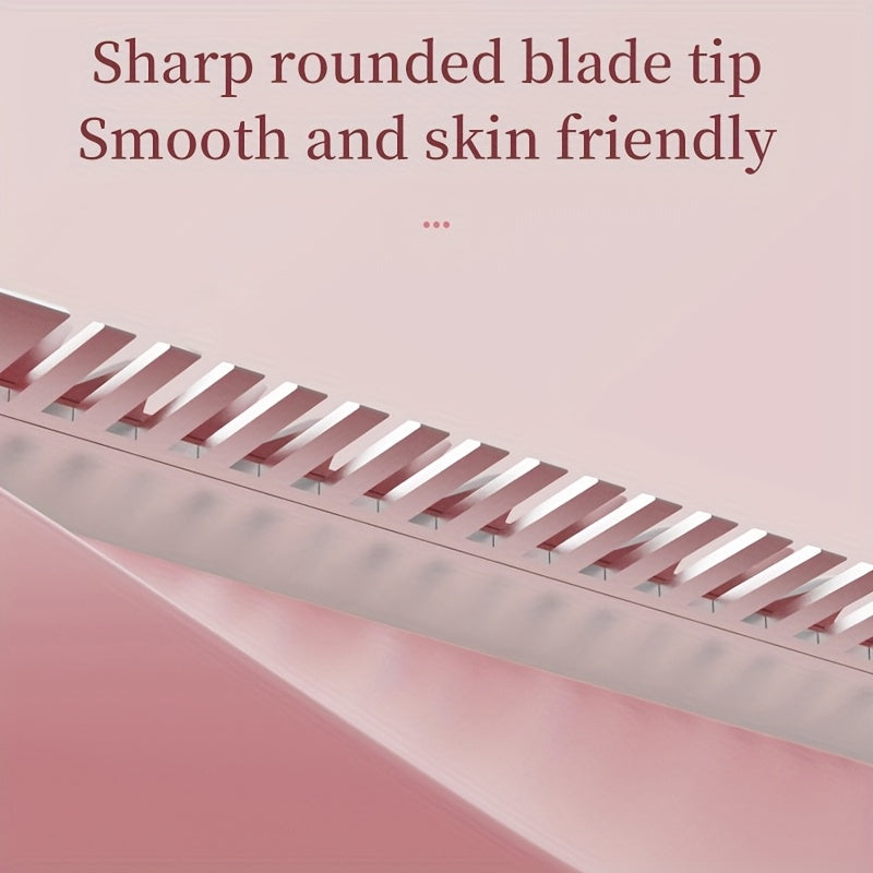 Razor eléctrico rosa y blanco para mujeres para depilación sin dolor