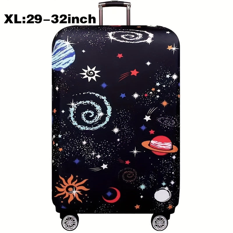 Cartoon Patterned Elastic Luggage Cover for Travel Suitcase or Duffle Case