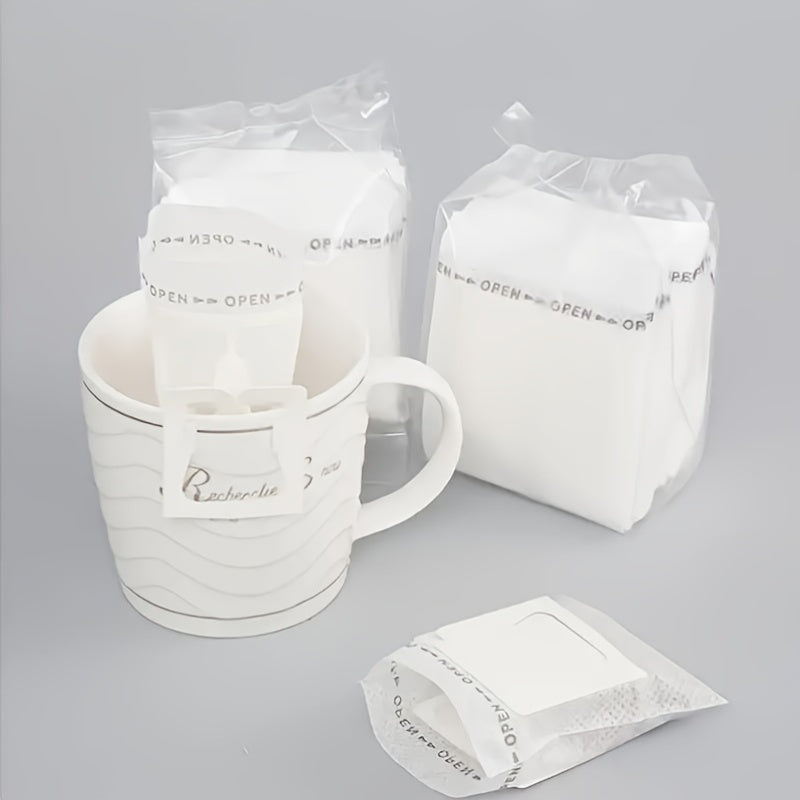 50-Pack Disposable Coffee Filter Bags for Fresh Brewed Coffee