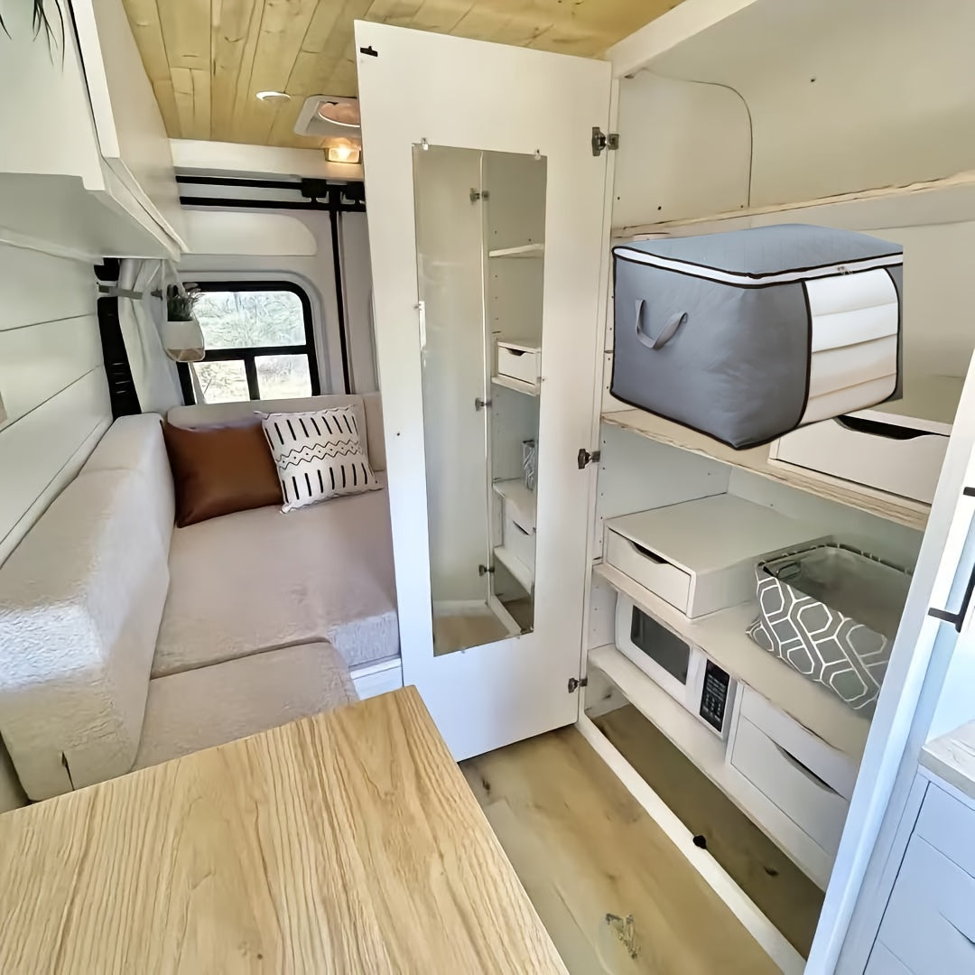 Kiyimlar va yostiqlar uchun katta zipli saqlash sumkasi 59x40x35cm