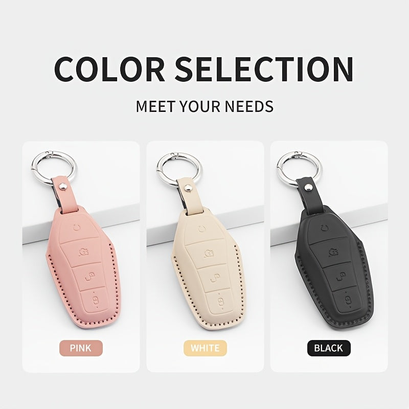 PU Leather Key Case for 25 Car Models Compatible with D9 Z9 Seagull