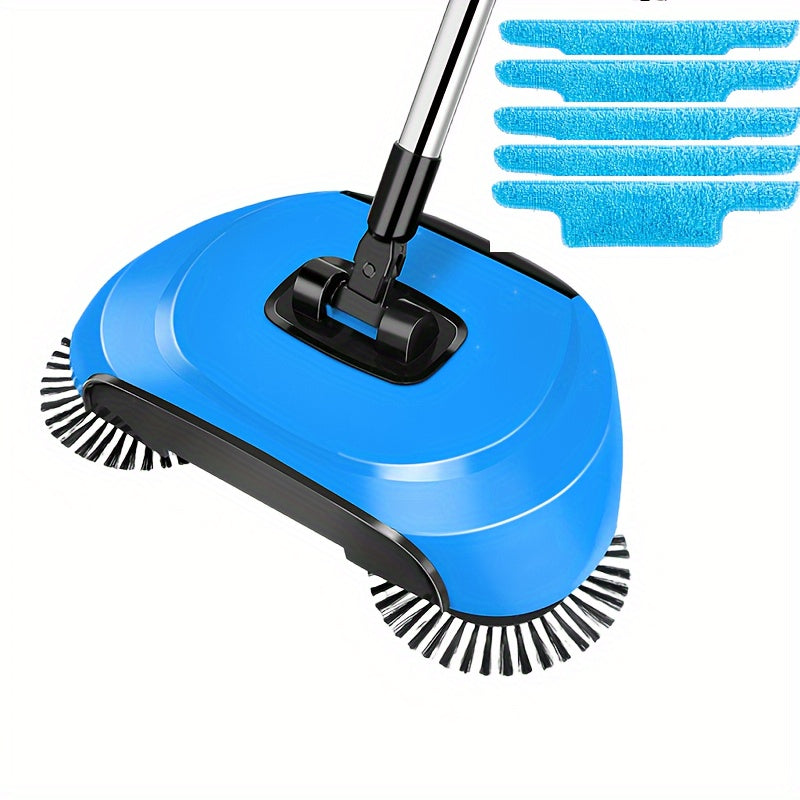 3-in-1 Hand Push Sweeper Vacuum Cleaner Wet Dry Mop for Hardwood Tiles