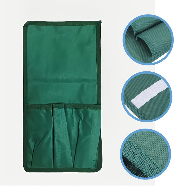 Taburete plegable de rodillas Oxford duradero con bolsillo lateral para jardinería y uso en exteriores