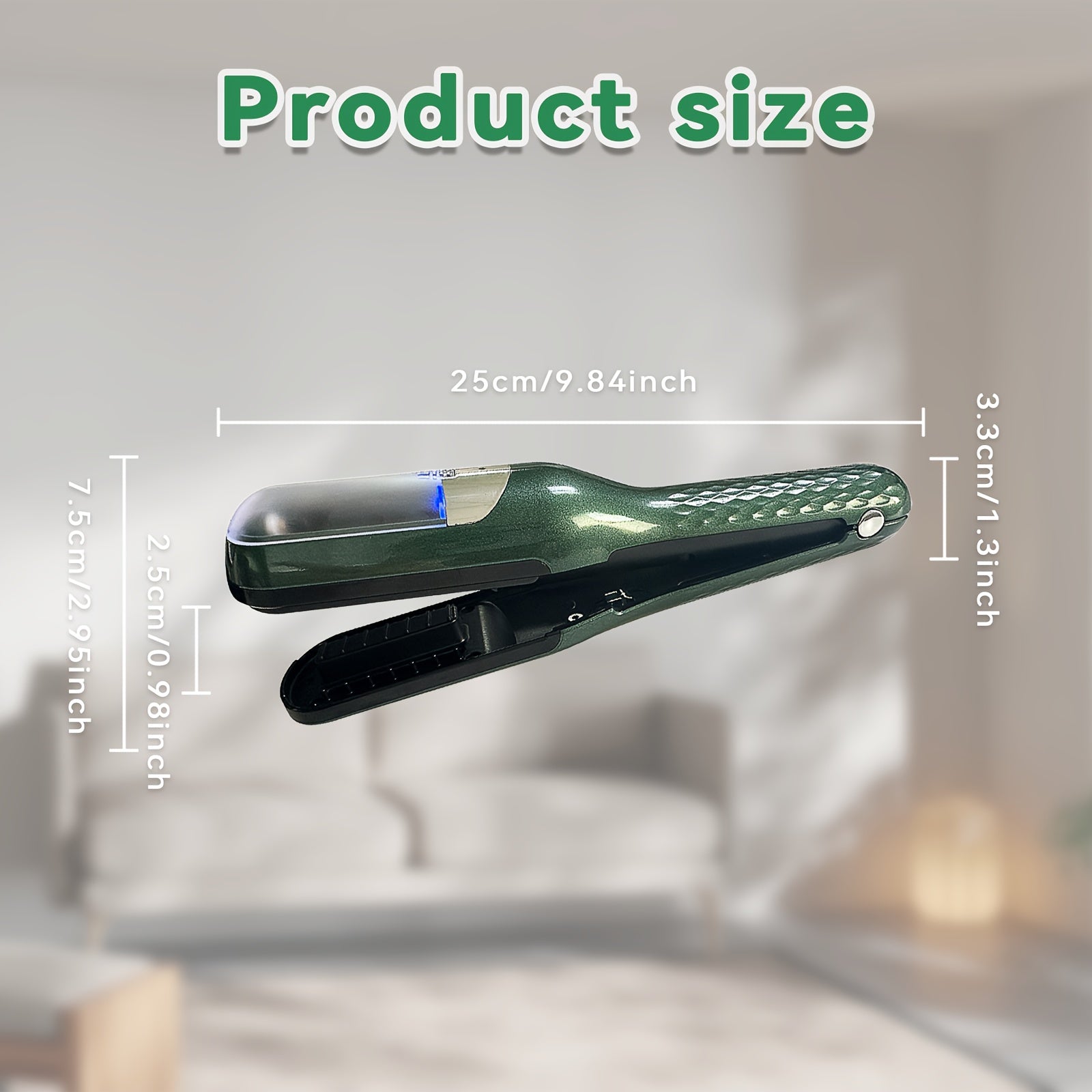 USB orqali zaryadlanadigan soch qirqish mashinasi yumshoq, sog'lom sochlar uchun - yashil, ikki pichoqli, portativ bo'lak soch va zararlangan sochlarni olib tashlovchi