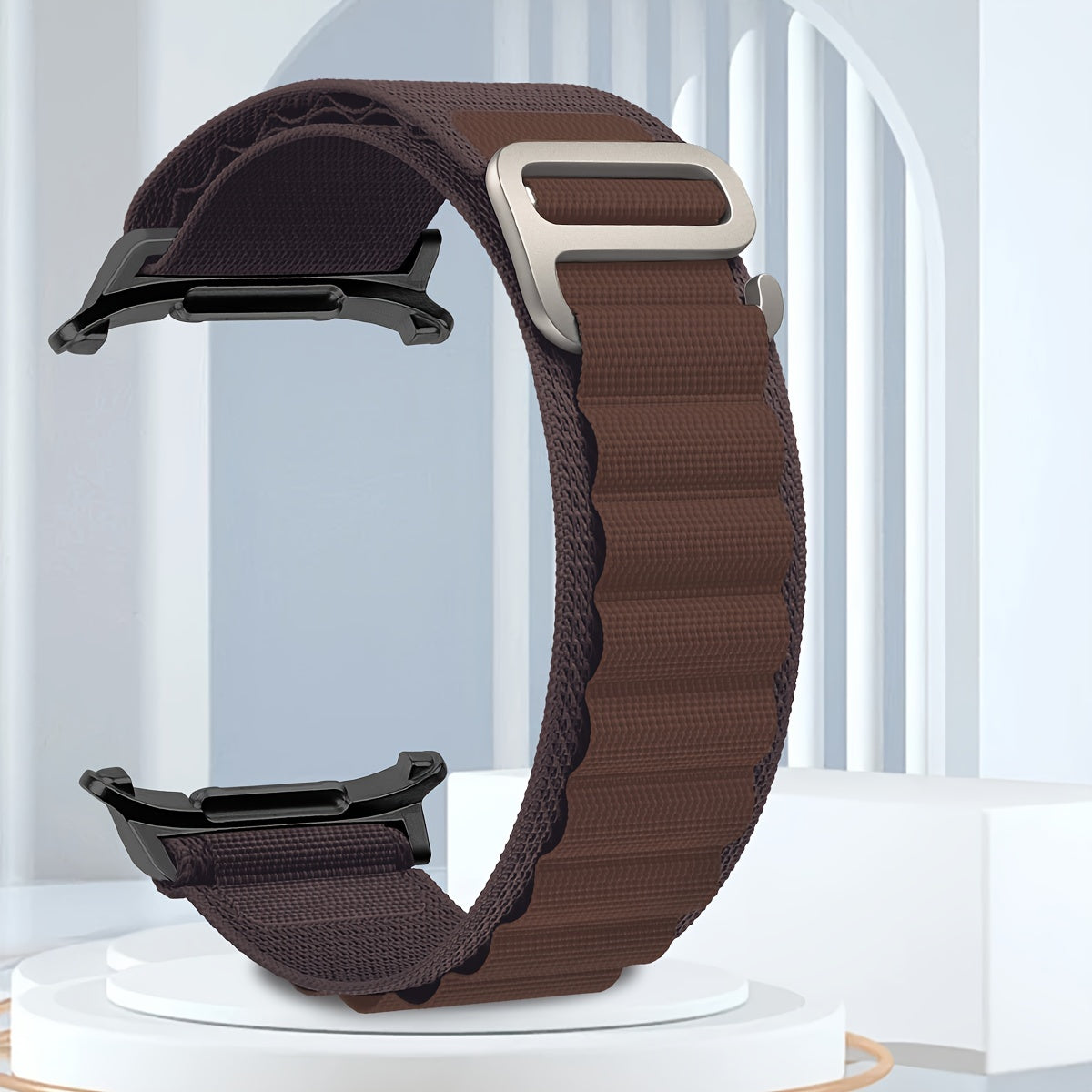 Nylon Sport Watch Band for Samsung Galaxy Watch Ultra 47mm Waterproof Breathable Adjustable